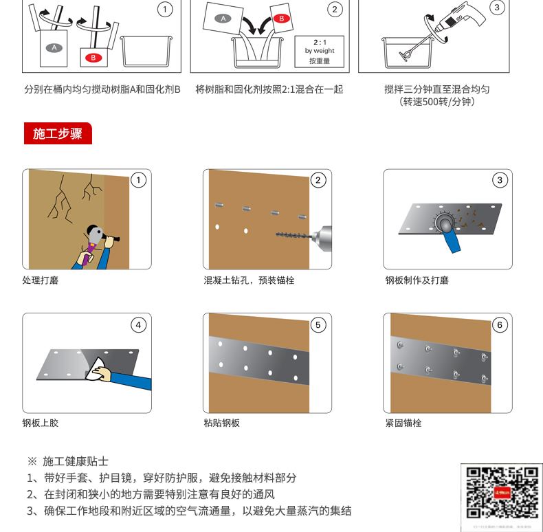 包钢千家镇粘钢加固施工过程